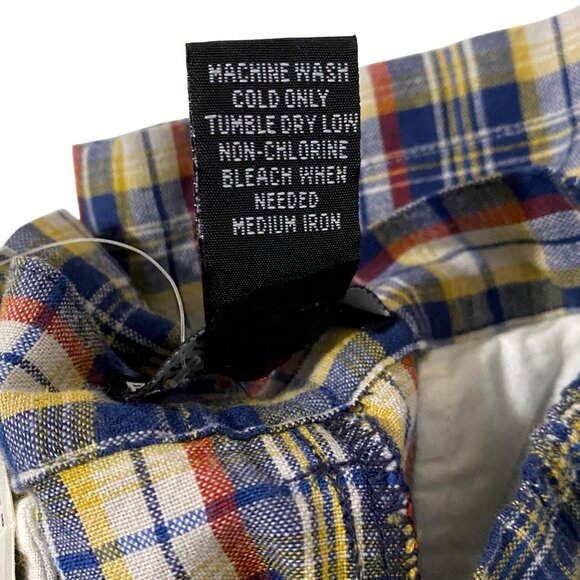 Polo Jeans Co. Ralph Lauren Boys Plaid Shorts Size 6 Blue Preppy Lakeside Summer - Picture 5 of 5